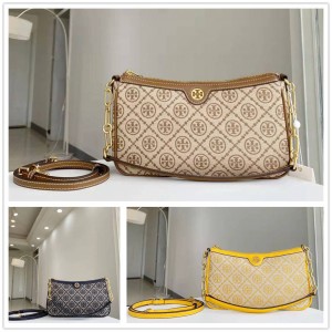 tory burch/托里伯奇TB官网T MONOGRAM 提花拉链肩背包腋下包85137